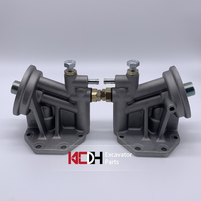  312D 315D 320C 320D 323D excavator parts 1R-0739 oil filter base 1R0739 aluminum eight-hole base, suitable for air f