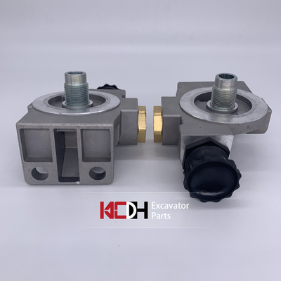 Kobelco SK200-8 excavator parts P502463 fuel filter manual oil pump aluminum base, suitable for air filter assembly