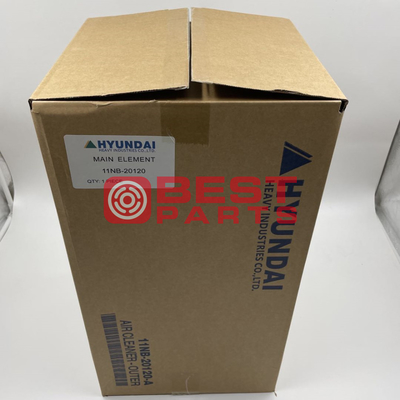 Durable Construction Machinery Air Filter 0.0653M3 11nb 20120 FOR HYUNDAI