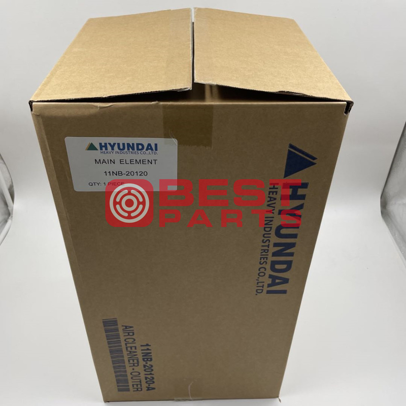 Durable Construction Machinery Air Filter 0.0653M3 11nb 20120 FOR HYUNDAI