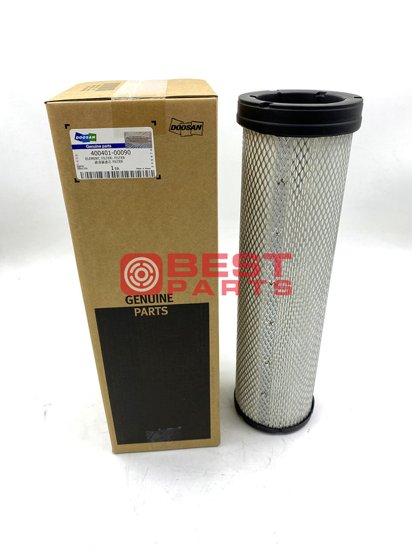 Excavator Engine Inter Air Filter 400401-00090 For Doosan